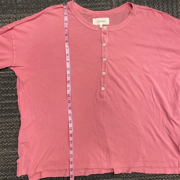 The GREAT. Slouchy Henley Top Size 2/M-L - Picture 7 of 10